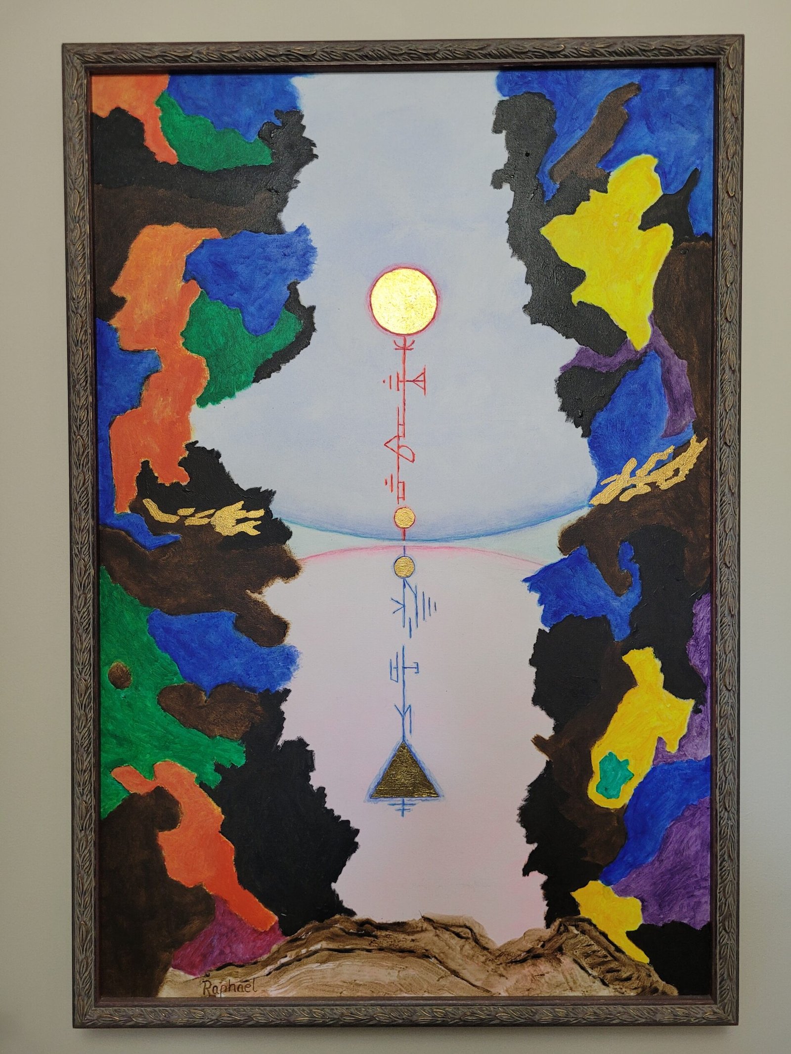 Symbolic painting by Raphael De Mohan